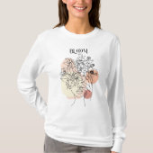 T-shirt Art Abstrait, Tons Terre (Devant)