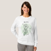 T-shirt Art Abstrait, Tons Terre (Devant entier)