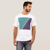 T-shirt Art Abstrait Turquoise violet (Devant entier)