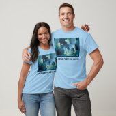 T-shirt ART abstrait - UN CHEVAL - sable bleu (Unisexe)
