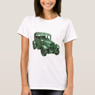 T-shirt Art abstrait vert CRISP Design abstrait