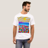 T-shirt Art Acrylique Du Sable (Devant entier)