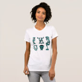 T-shirt Art africain abstrait moderne (Devant entier)