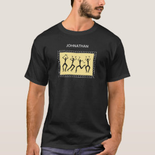 T-shirt Art africain Danseurs Silhouette Incroyable Heureu