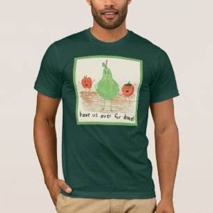 T-shirt Art alimentaire pour enfants, vert