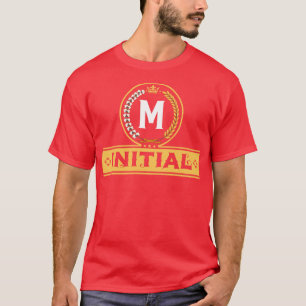 T-shirt Art alphabétique par Viralfont Lettre M