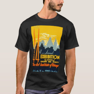T-shirt Art américain Design - Art Institute Of Chicago