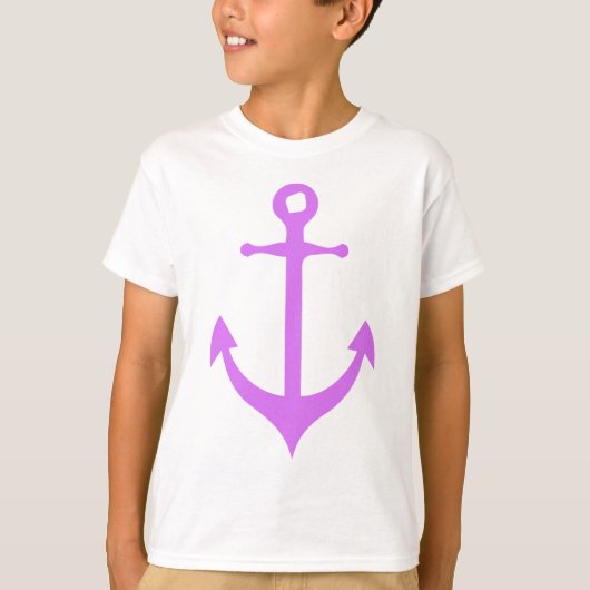 T-shirt Art Ancre violet (Devant)