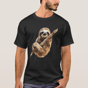 T-shirt Art animalier à faible polyéthésie géométrique de