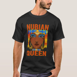 T-shirt Art Anime Africain de la Reine Nubie Pharaon Égypt