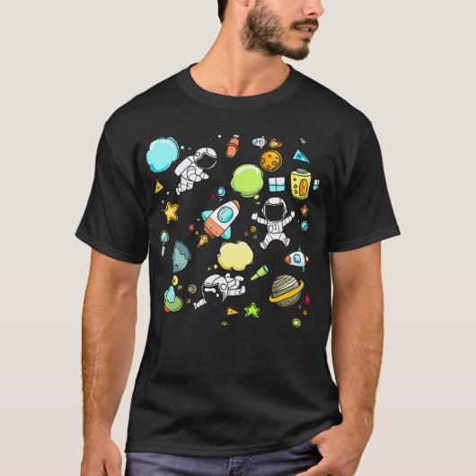 T-shirt Art astronaute (Devant)
