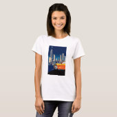 T-SHIRT ART AUTOMOBILE DE VETTE ÉLÉGANT (Devant entier)