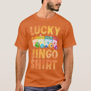 T-shirt Art Bingo Chanceux Mignon Pour Hommes Femmes Joueu