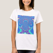 T-shirt Art bleu moderne (Devant)