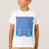 T-shirt Art bleu moderne (Devant)