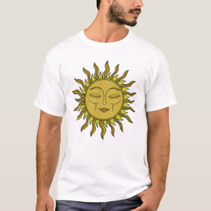T-shirt Art Bohème Mystique Soleil Céleste Vintage