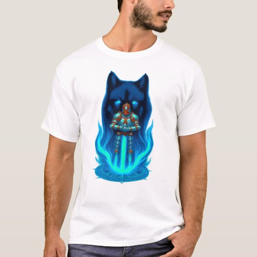 T-shirt Art Botanique Céleste Main Texturée Lune & Olive (Devant)