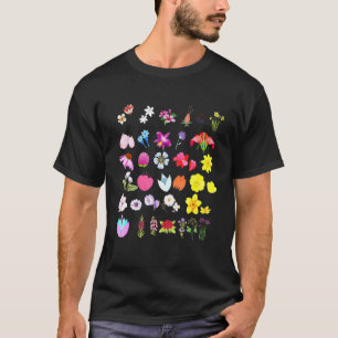 T-shirt Art botanique jardin de fleurs producteurs de plan