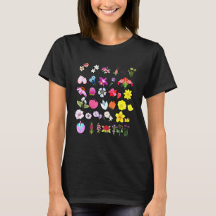 T-shirt Art botanique jardin de fleurs producteurs de plan