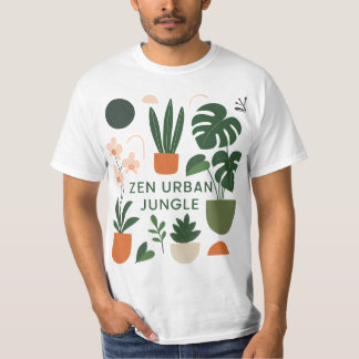 T-shirt Art Botanique Moderne Imprimer : Maison Zen Urban