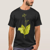 T-shirt Art botanique plante d'ail sauvage vert (Devant)