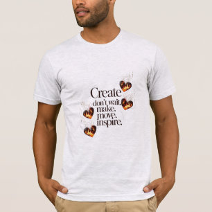 T-shirt Art bronze motivant sur Bella+Canvas Premium