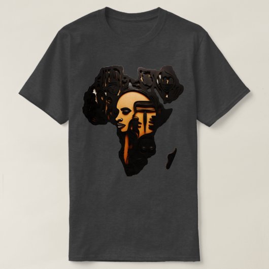 T-shirt Art Carte Afrique (Design devant)