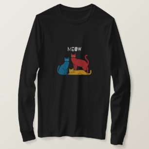 T-shirt Art Cats - Trois chats colorés à la mienne