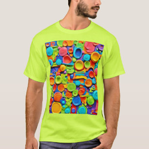 T-shirt Art céramique coloré