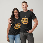 T-shirt Art Citrouille éffrayant d'Halloween - Jack-o'Lant (Unisexe)