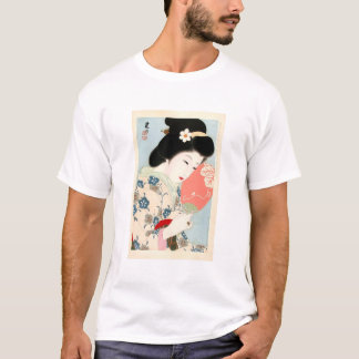 T-shirt Art classique japonais de la dame Geisha