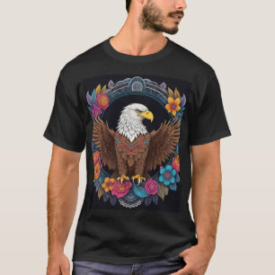 T-shirt Art Coloré - Boho Spirituel Fleur Motif de concept
