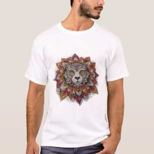 T-shirt Art Coloré - Boho Spirituel Fleur Motif de concept