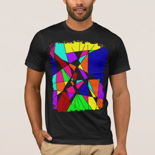 T-shirt Art coloré de puissance (Devant)