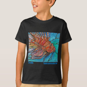 T-shirt Art coloré de style "en verre souillé" de Lionfi