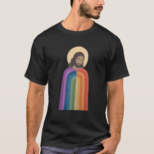 T-shirt Art coloré LGBT Jésus et Christ Innocence