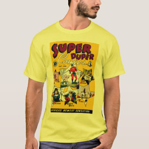 T-shirt Art comique de bande dessinée de superhéros