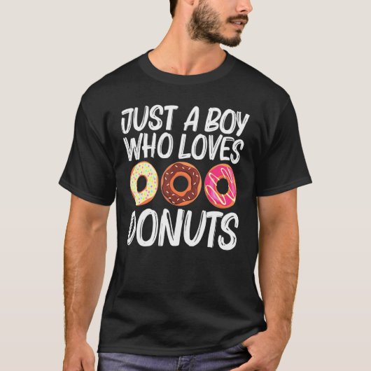 T-shirt Art cool Donut Pour Garçons Enfants Sucre Glaqué C (Devant)