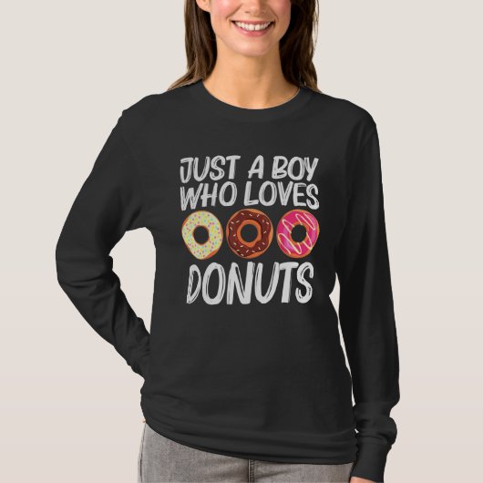 T-shirt Art cool Donut Pour Garçons Enfants Sucre Glaqué C (Devant)