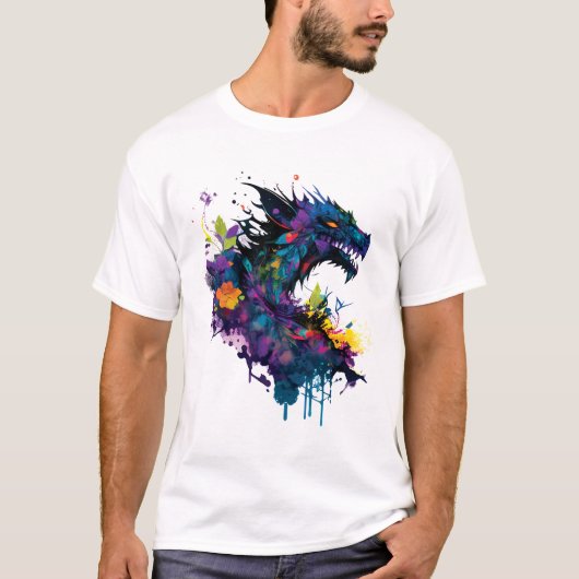 T-shirt Art cool du dragon (Devant)