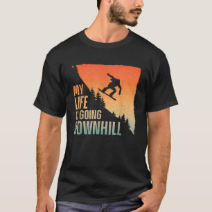 T-shirt Art cool Snowboard Pour Hommes Femmes Snowboard Sn