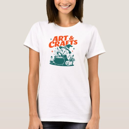 T-shirt Art & Crafts Sorcière Potions Graphiques Halloween (Devant)