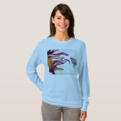 T-shirt - art d'abeille et de fleur (Devant entier)