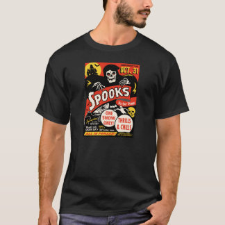 T-shirt art d'affiche d'exposition de spectre des années