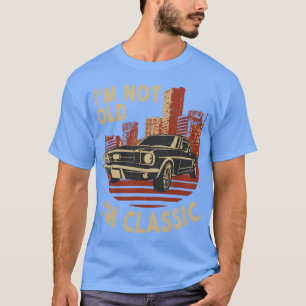 T-shirt Art d'anniversaire de voiture classique pour papa