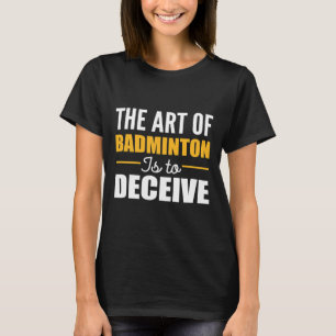 T-shirt Art De Badminton Joueur De Badminton