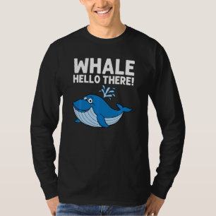 T-shirt Art De Baleine Pour Hommes Femmes Orca Narwhal Blu