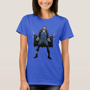 T-shirt Art de bande dessinée de boomerang du peloton d