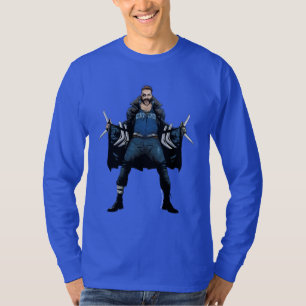 T-shirt Art de bande dessinée de boomerang du peloton d