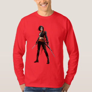 T-shirt Art de bande dessinée du peloton Katana de